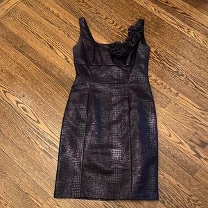 Faux croc party dress